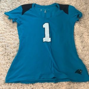 Carolina Panthers Newton 1 women’s tshirt jersey